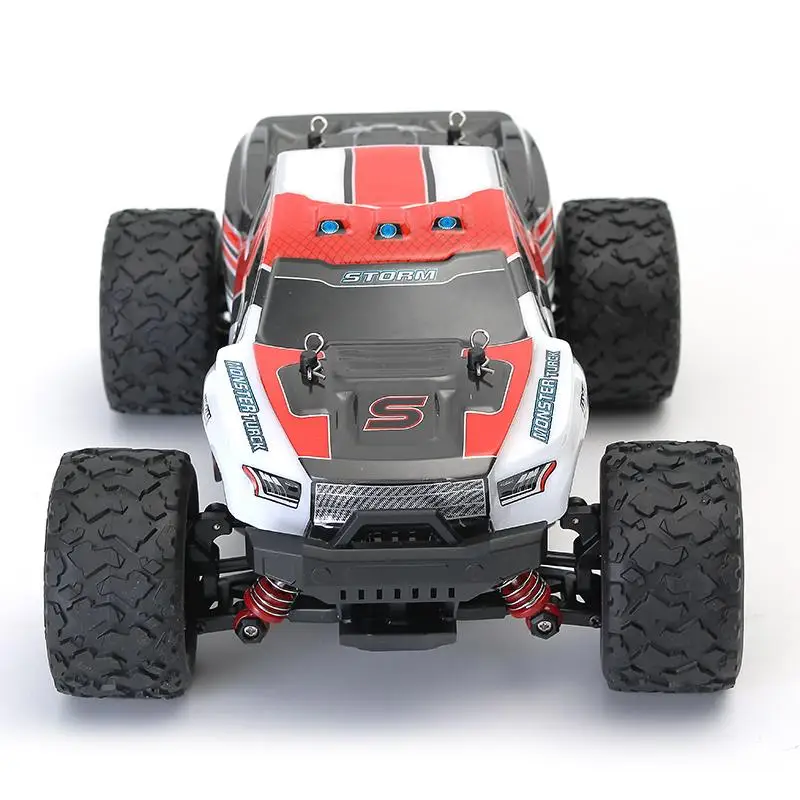 

HOSHI HS18301 RC Car 1/18 2.4Ghz 36km/h 4WD Remote Control Car High Speed Racing OFF-Road Vehicle Toys for kids Chic Car, Red/blue