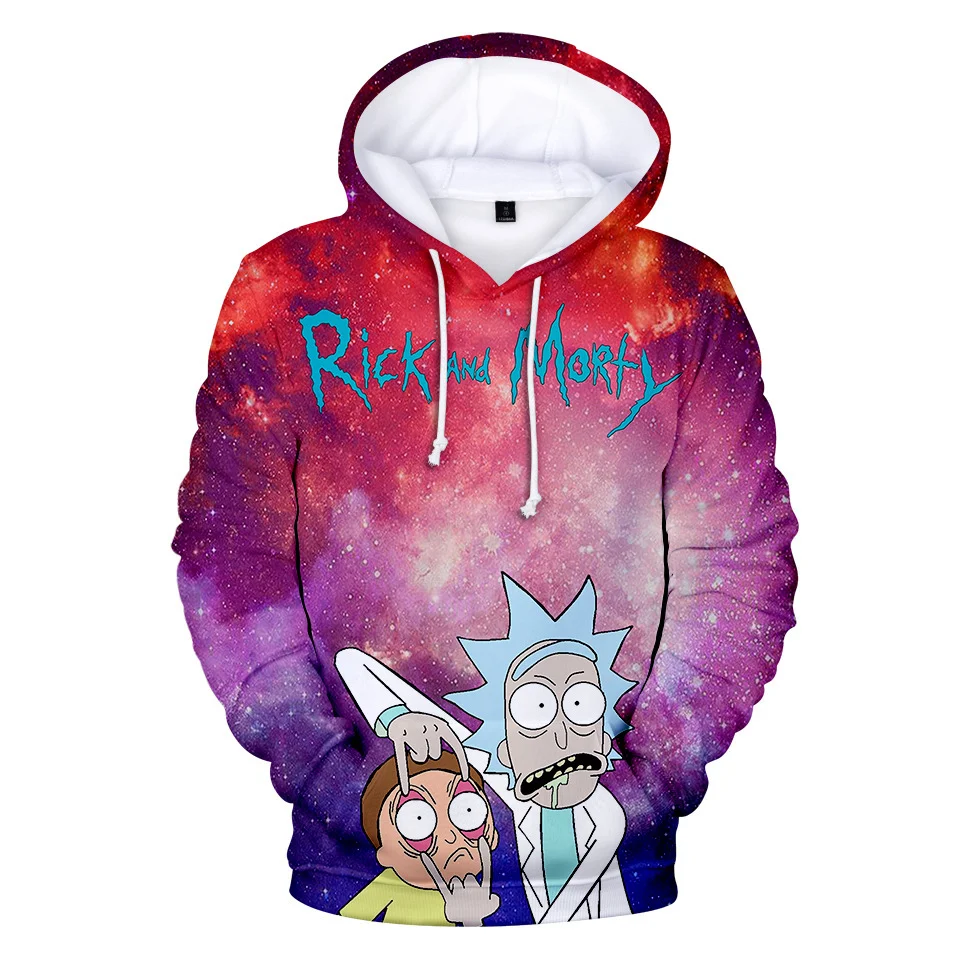 purple rick and morty hoodie