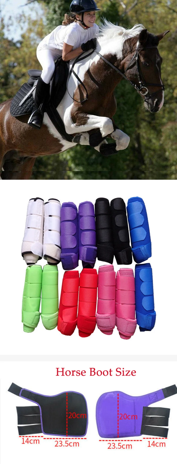 Durable Horse Leg Wraps For Horse Riding Care Equestrian Safety