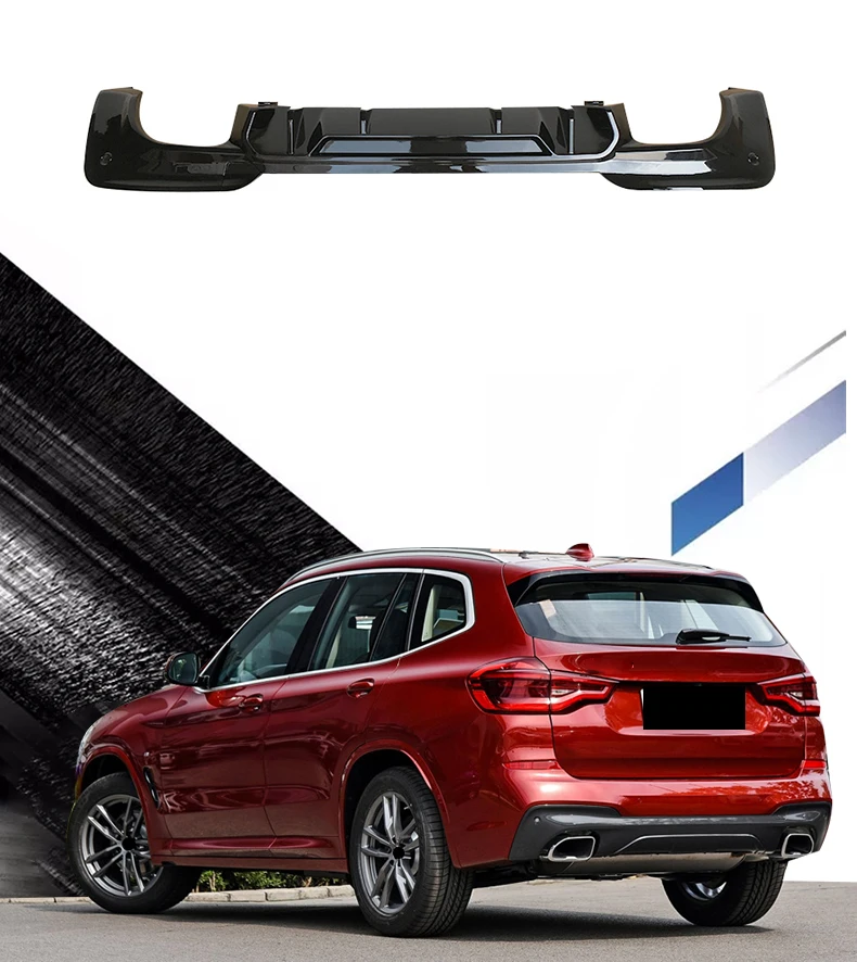 FOR BMW NEW X3 G01 Sports rear lip insurance diffuser Kit-rear bumper PP material 2018-2020