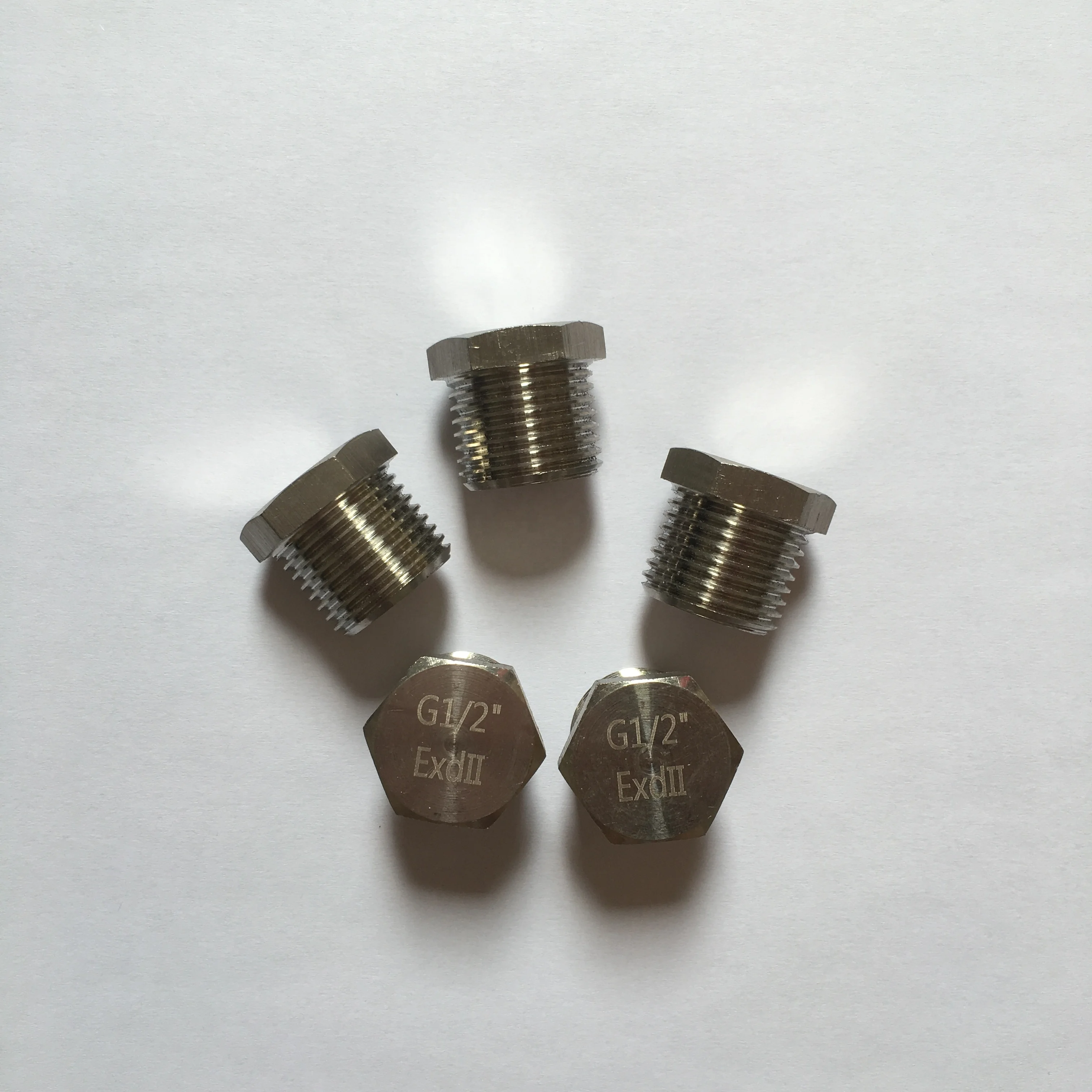 Explosion-proof plug NPT1/2 PG  screw plug 304 stainless steel Outer hexagonal sealing plug M20*1.5