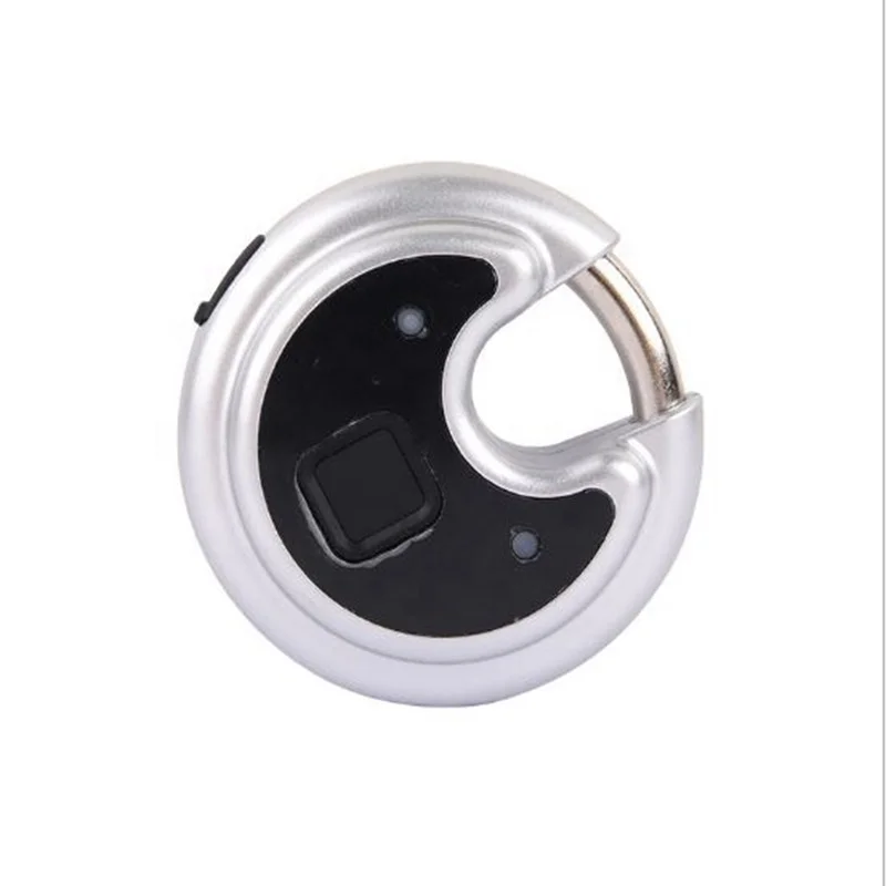 

Waterproof Smart Round Cake USB Charging Bike Accessories Lock Smart Lock For Bike Bicycle Accessories, Silver