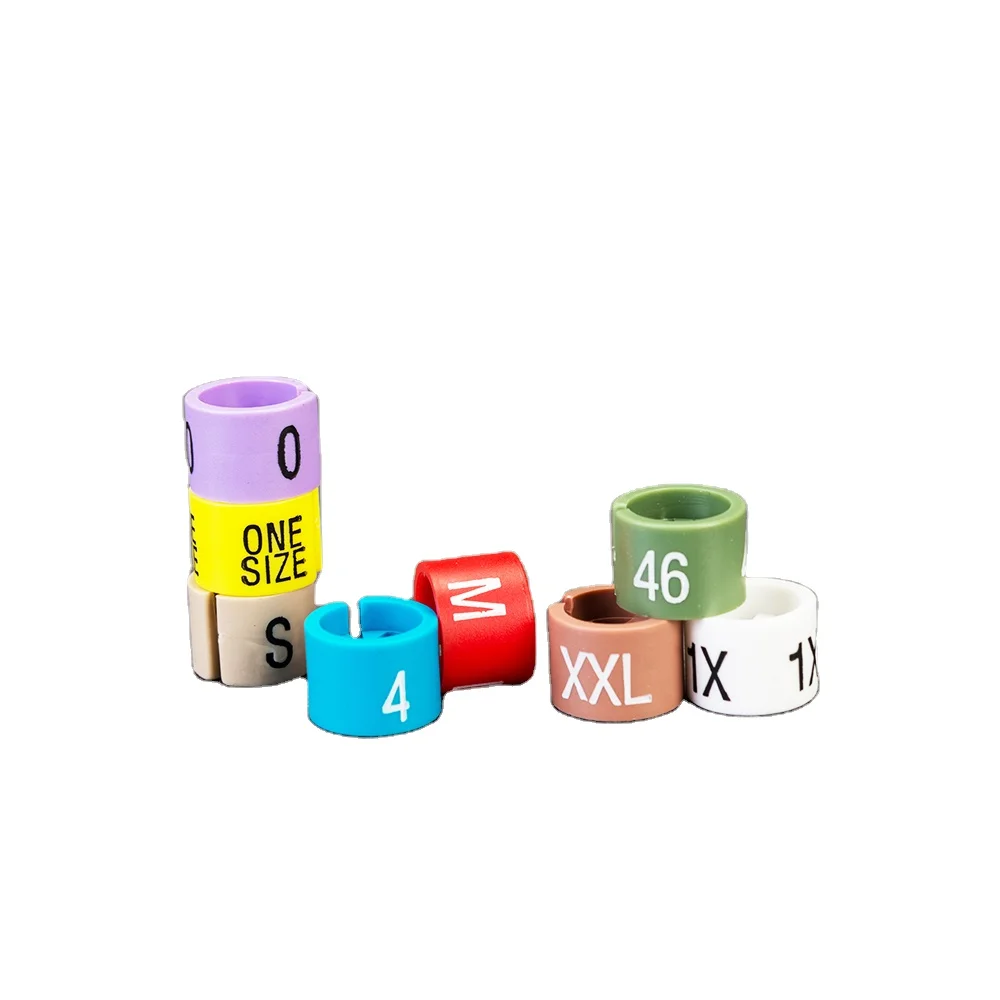 

Colorful Plastic Size Marker Size Ring Size Cubes For Hanger, Custom