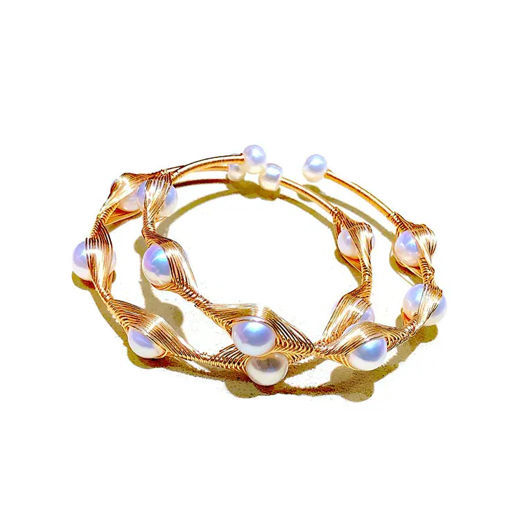 

Chinese Factory Custom Women Inspiration Jewelry Real Freshwater Natural Pearl Bracelet, Customized