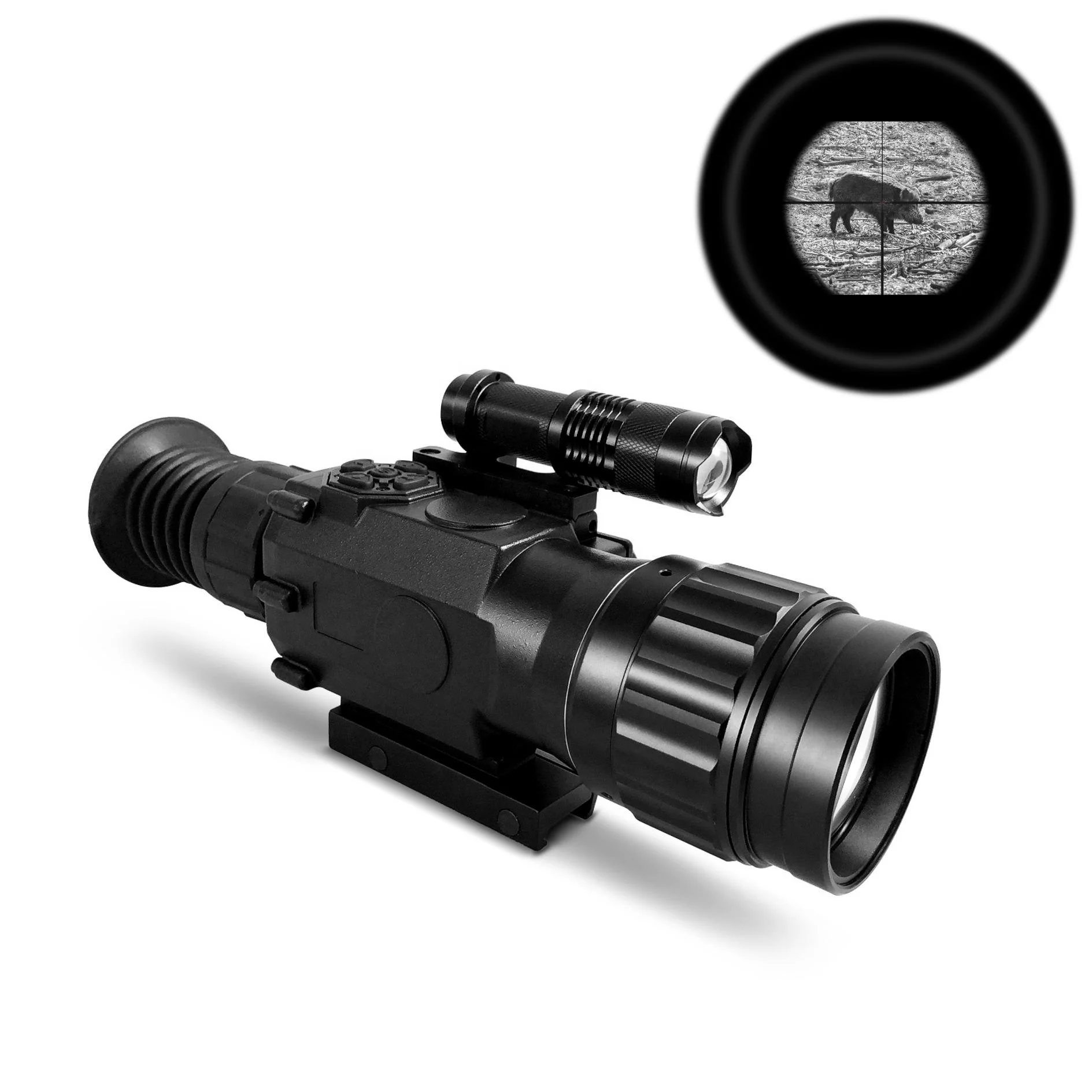 

PQ1A 4X50 High Clarity Hunting Night Vision Riflescope With Picatinny Mount Rail Infrared Illuminator, Black