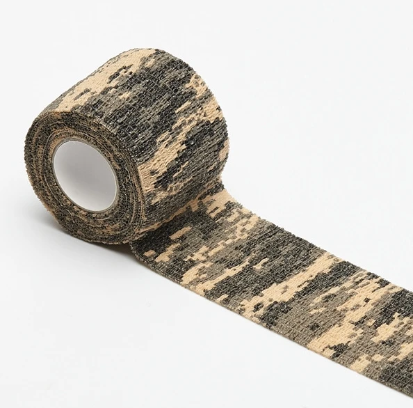 

Non-slip Disposable Bandage self-adhesive Flexible Tape Tattoo Grip Cover, Camouflage
