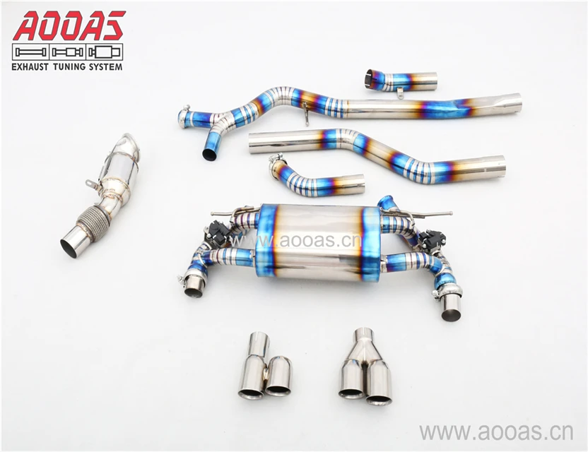 Titanium Exhaust Vlavetronic Full Exhaust System Exhaust Downpipe For