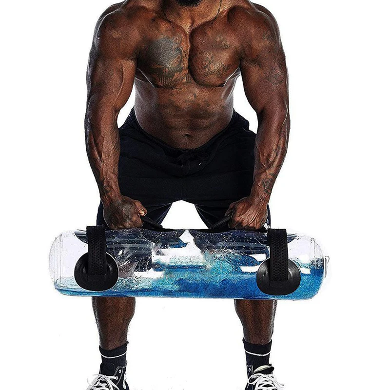 

Heavy Duty Portable Training Equipment 0 to 49 lbs Adjustable Water Weights Bag Water Fillable Weights Workout Aqua Bag, Clear