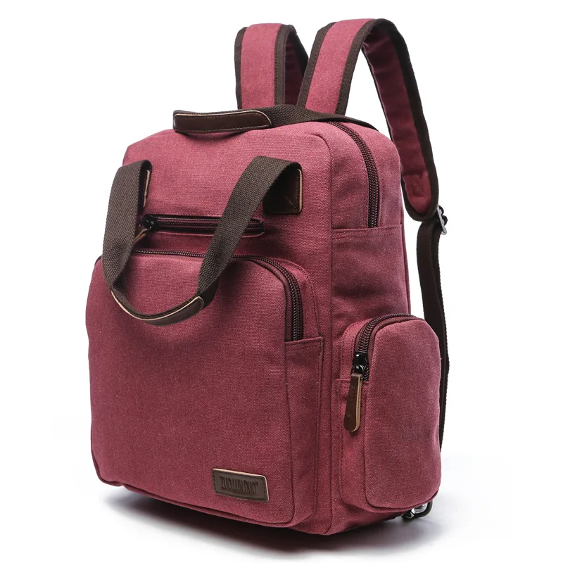 

New canvas handbag laptop bag casual student shoulder backpack, Customized