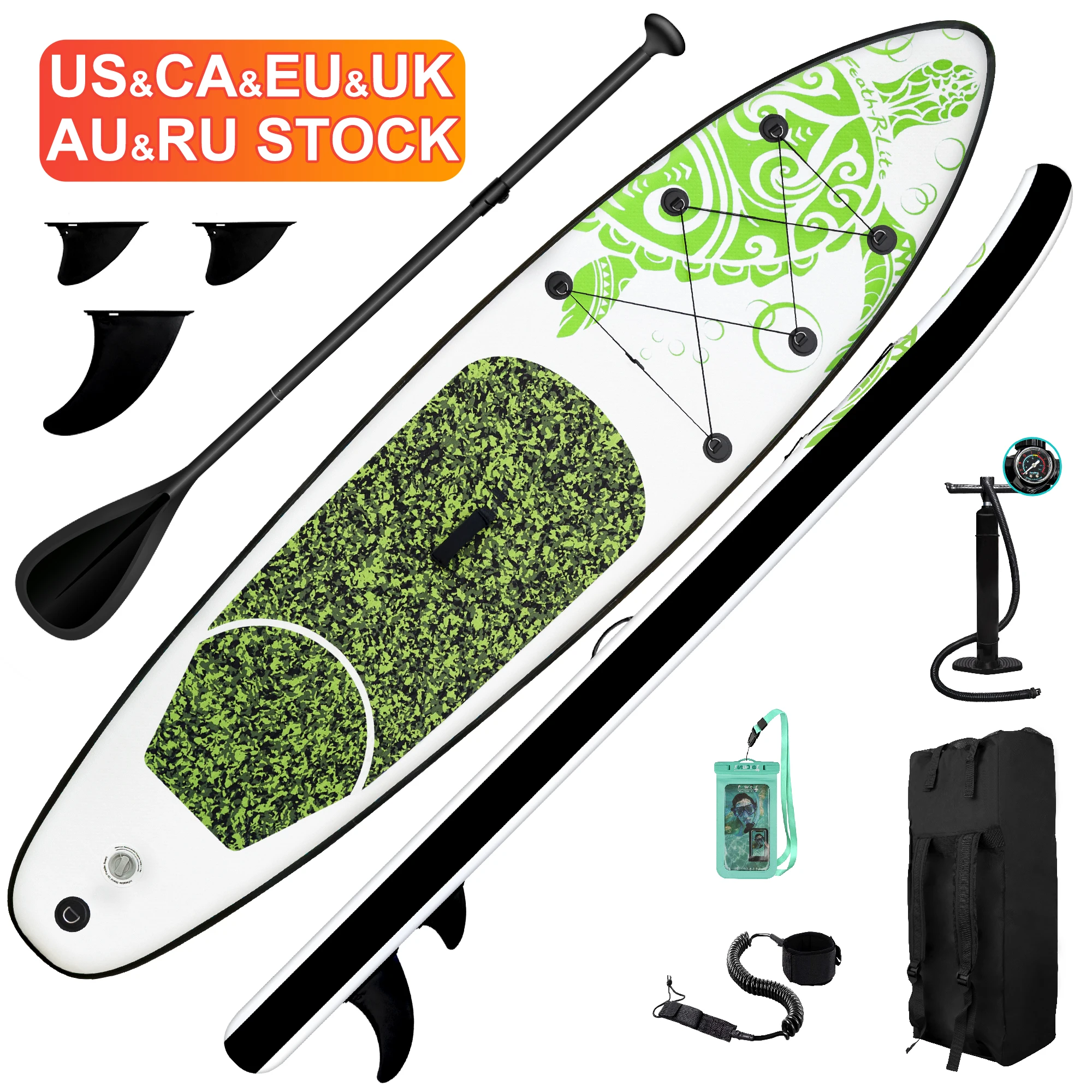 

FUNWATER Dropshipping OEM sup inflatable stand up paddleboard surfboard pedal board wood board wakeboard isup wakeboard water