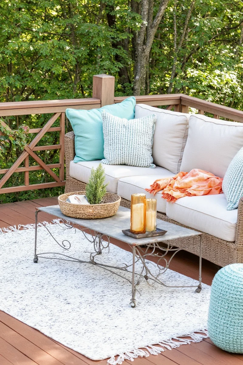 outdoor layering rugs how to style your deck or patio with comfort and flair
