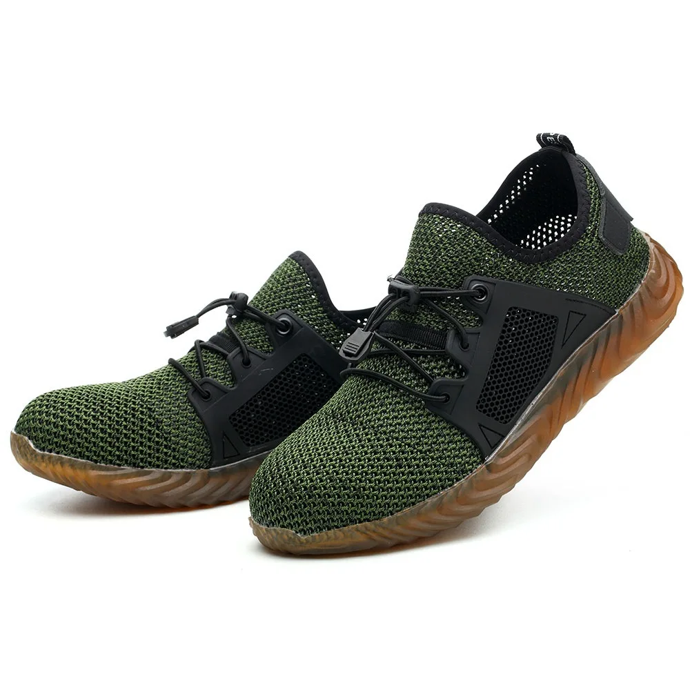 

Comfortable non slip mans materials for safety work shoes for work man, Green