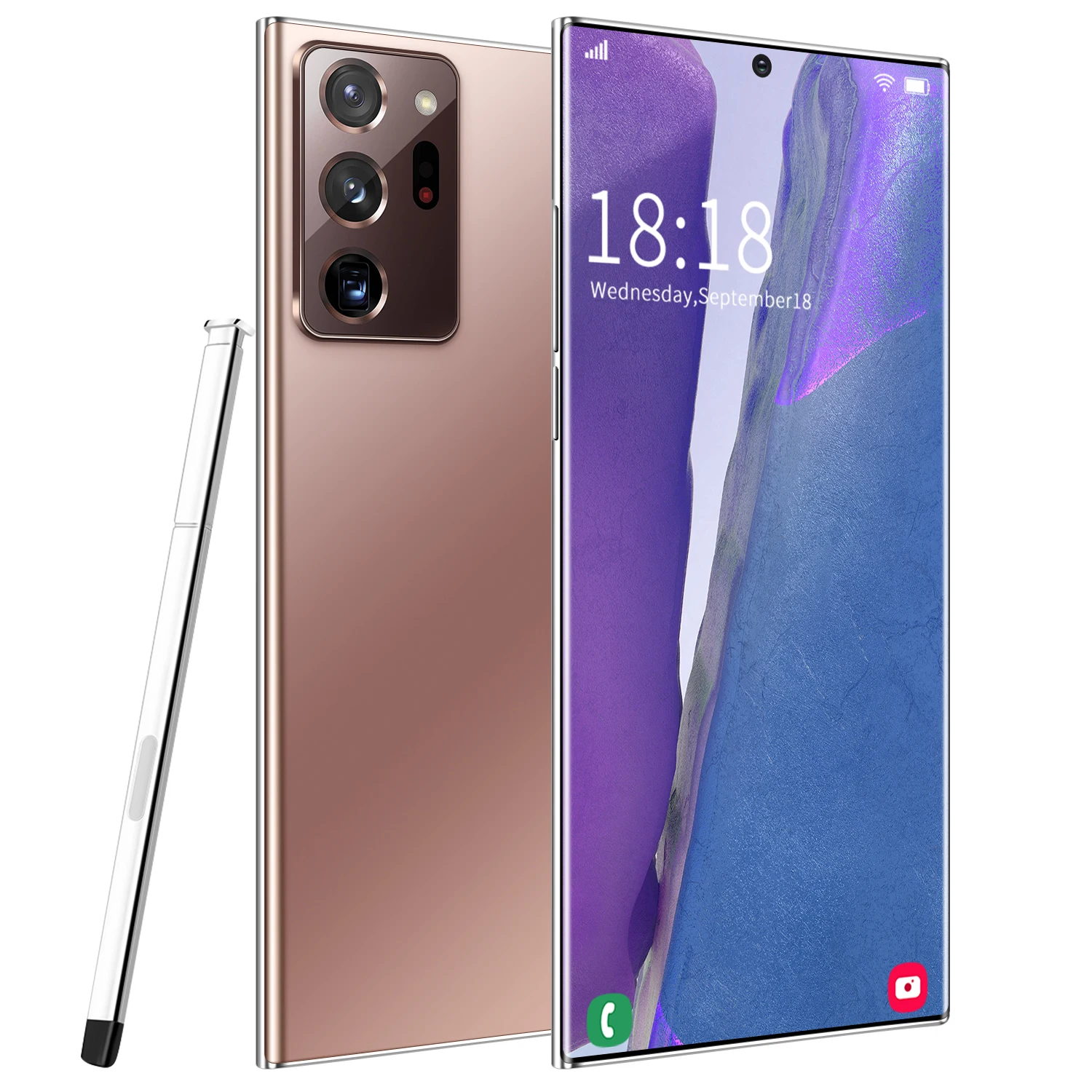 

2020 New Note20U+ Smartphone 8+512GB Cell Phone 6.9 Inch AMOLED Screen Support Face Unlock