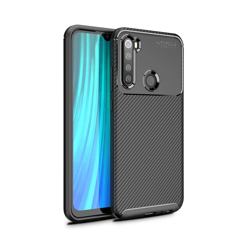 

Autofocus Carbon Fiber TPU Bumper Case For Xiaomi Redmi Note 8