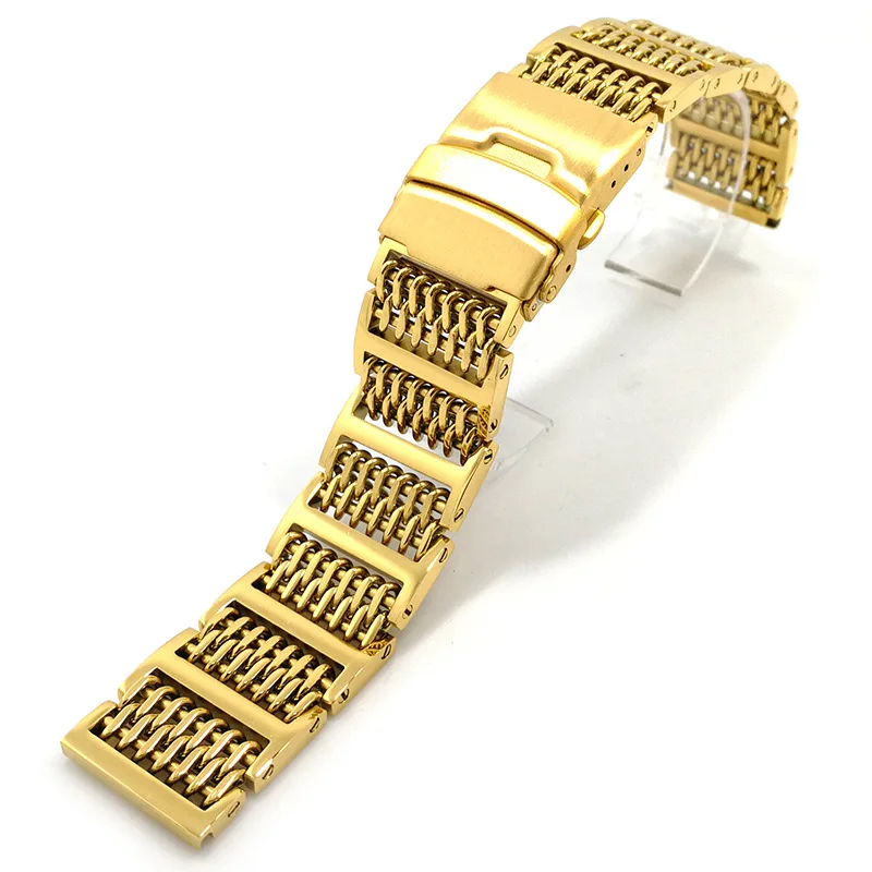 

All removable 304 stainless steel Milanese mesh watch band Mechanical watch strap mesh