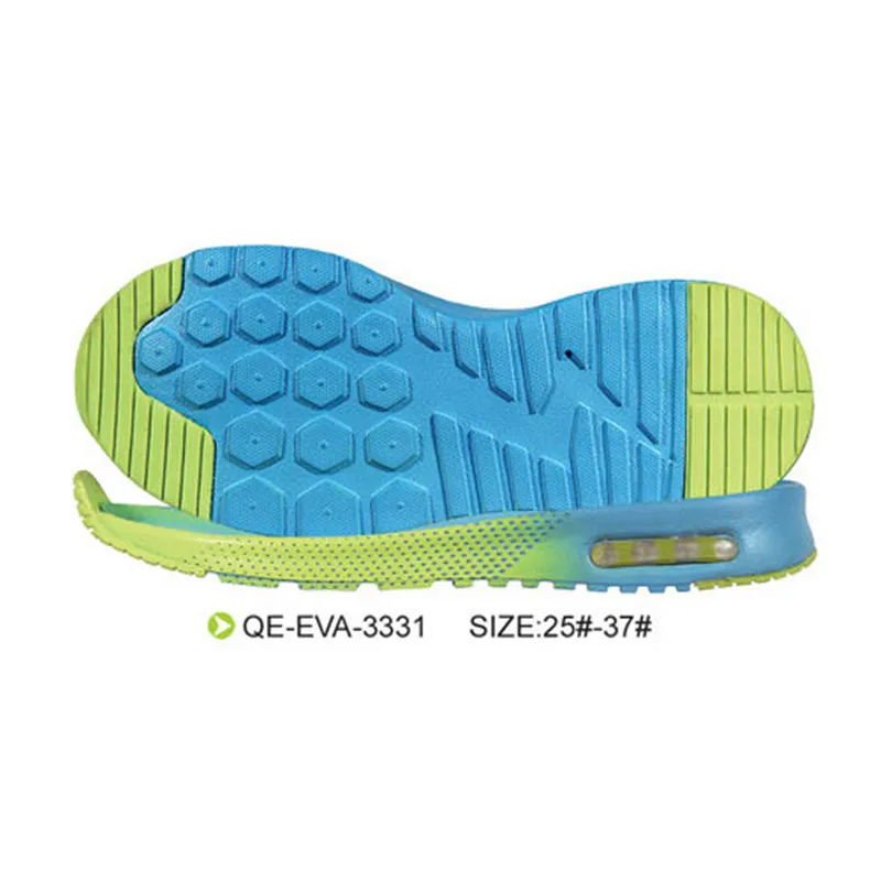 

New EVA shoes outsole children sports leisure running shoes MD outsole sole, Blue+green