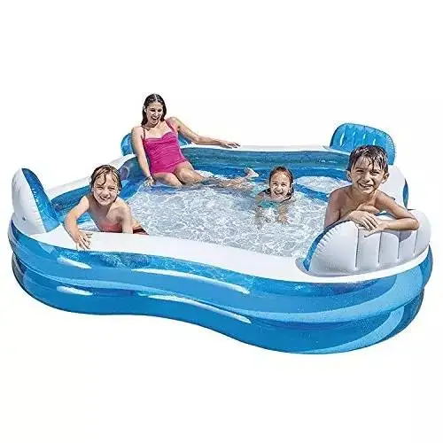 

Factory wholesale Original INTEX 56475 big 4 person family play pool inflatable spa pool swimming baby pool for kids, As photo