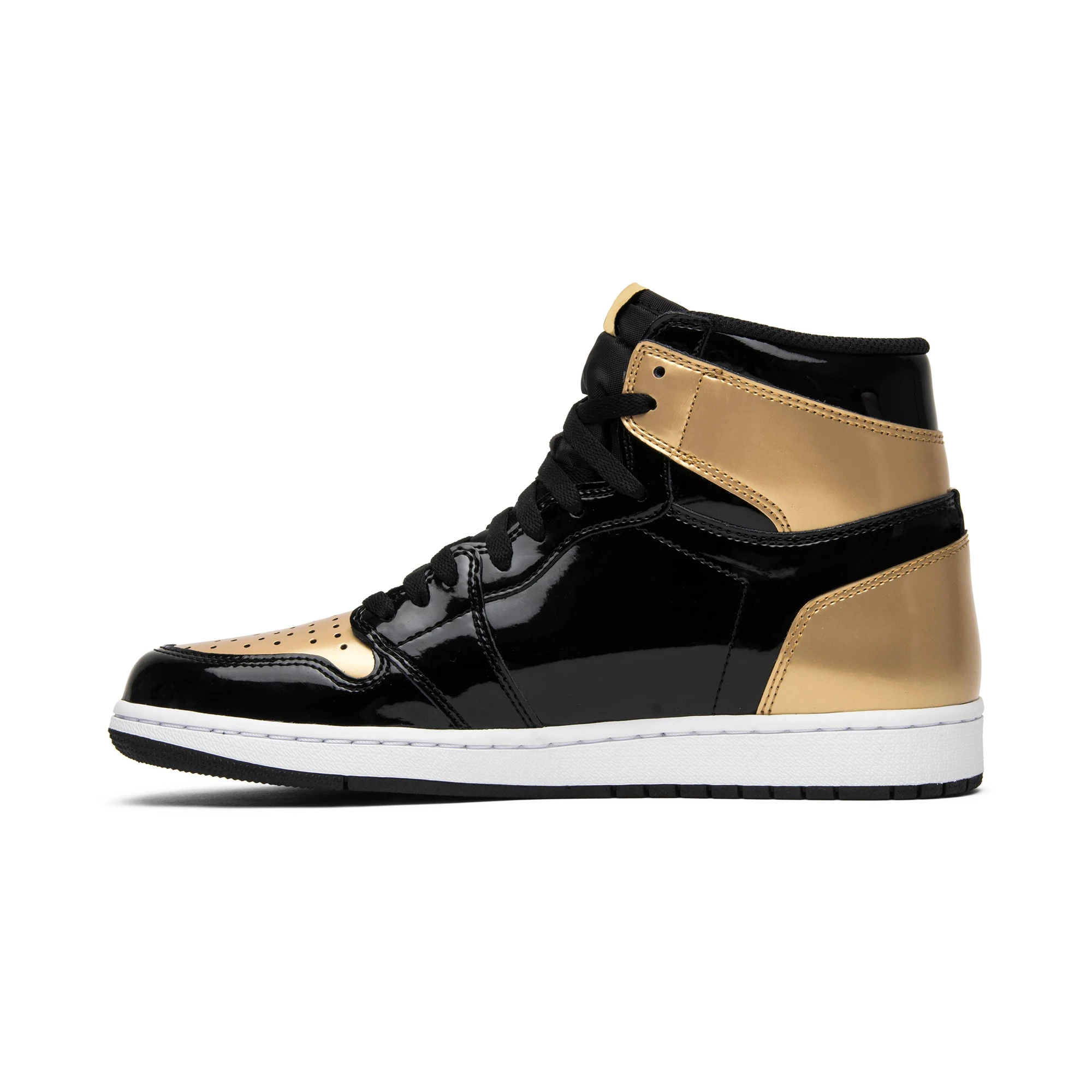 

J1 High Quality Mens Basketball Shoes Retro 1 High NRG Patent Golden Toe