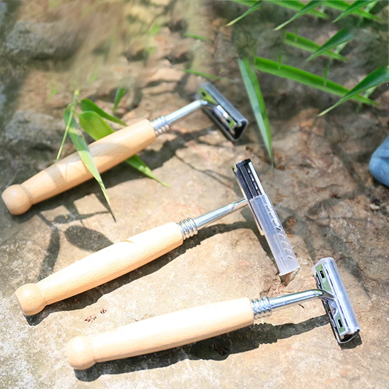 
Natural OriginalFor Men Safety Skincare Shaving Razor Disposable Safety Bamboo Shaver 