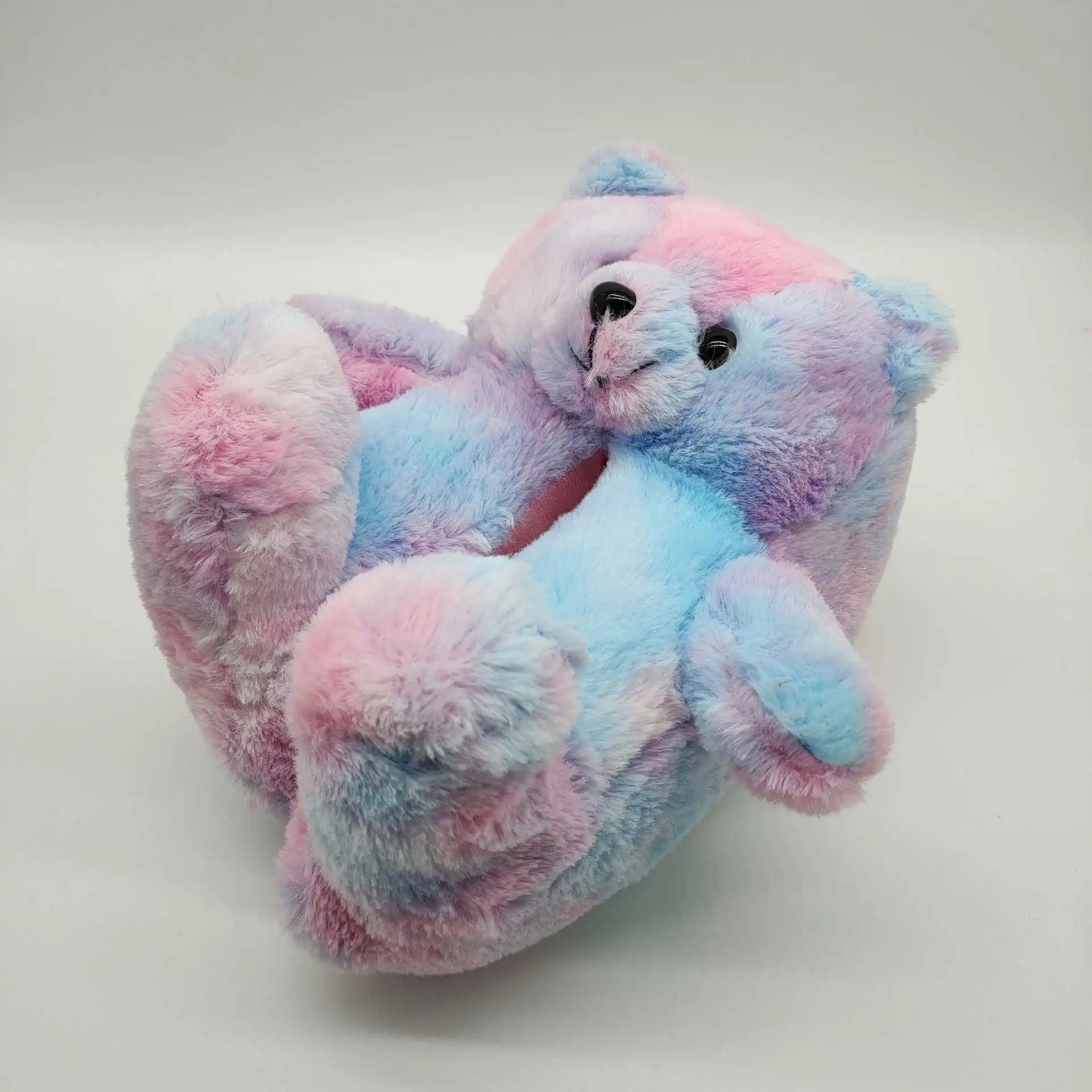 

Luxury Teddy Soft Fluffy Women Bear House Slippers Fur Slides Wholesale, Picture