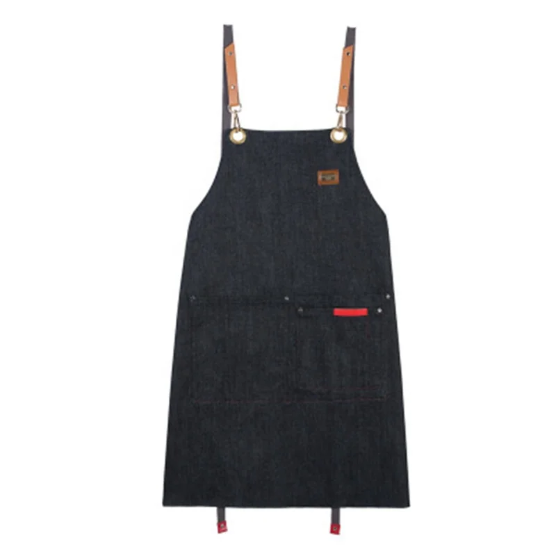 

Jeans Trendy Adult Greaseproofnes Antifouling Apron, Black