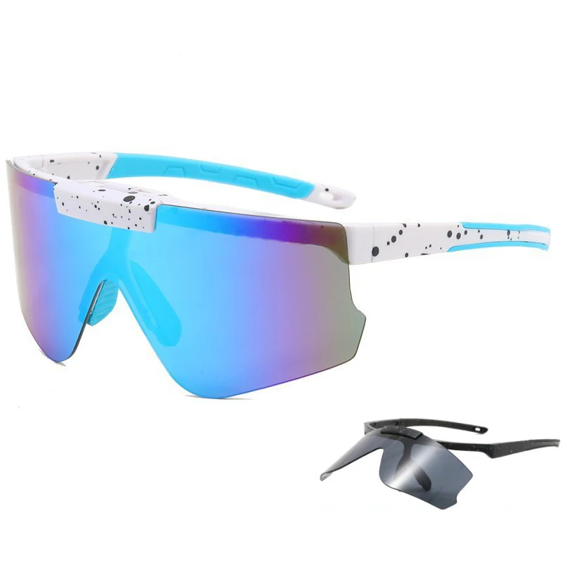 

Twooo 1263 Oversized Riding Shades UV400 Flip UP Lens Men VIPERS Sport Sunglasses