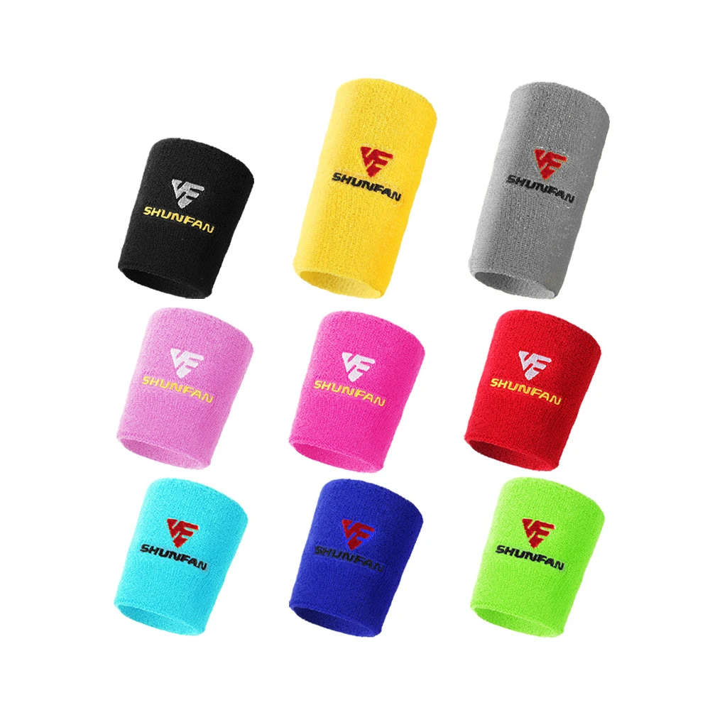 

2020 factory stocked breathable and light wrist wraps 100% cotton fashion sports use wrist bracer, Colorful