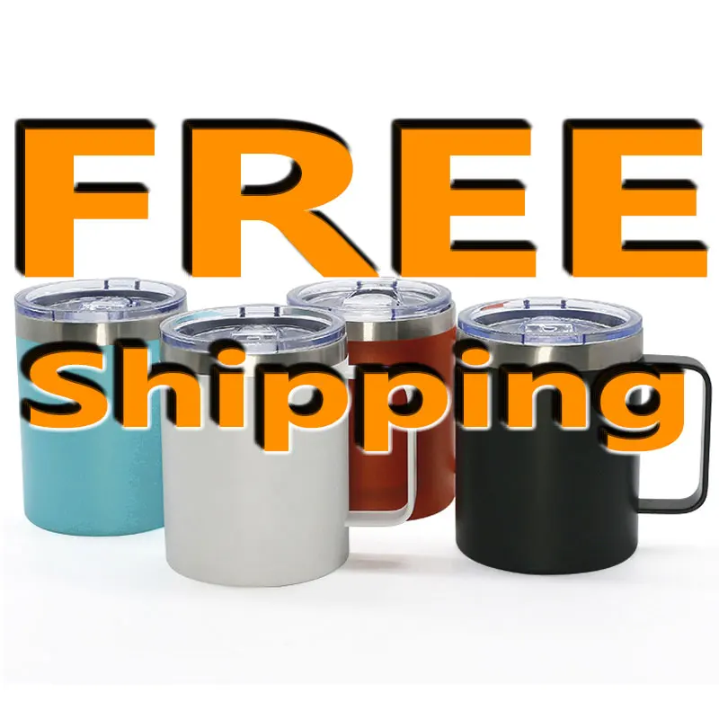 

Free Shipping Wholesale Double Walled Stainless Steel Insulated Coffee Camping Mug, Black