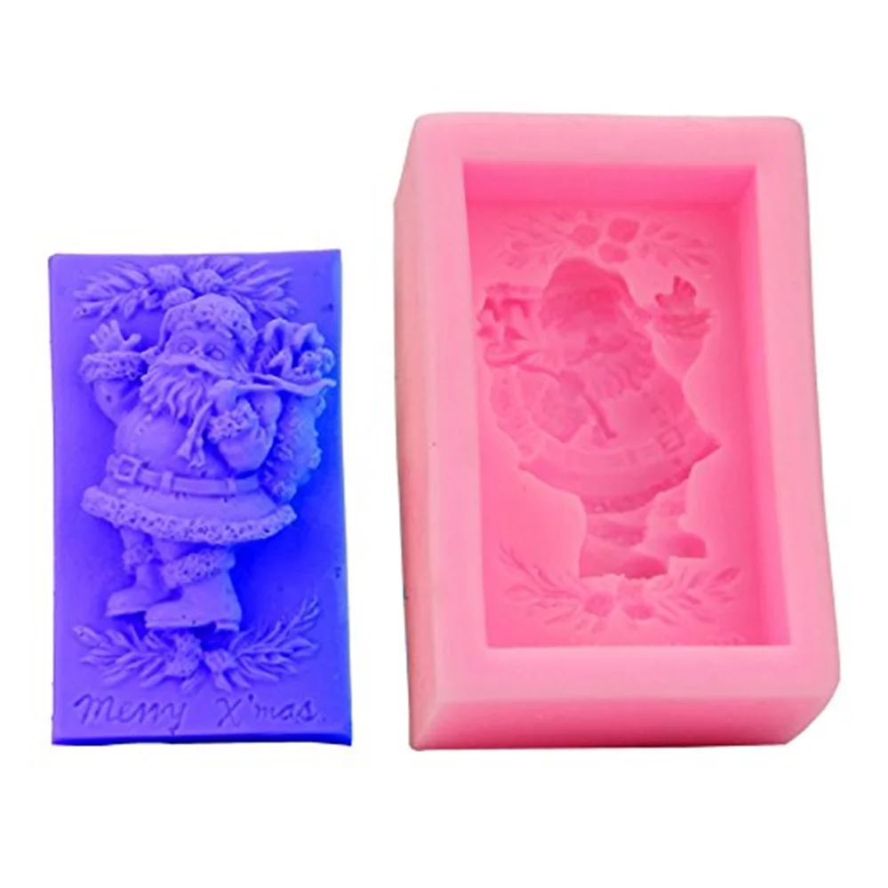 

Hot Sale Cheap Santa Claus shape silicone molds for soap making