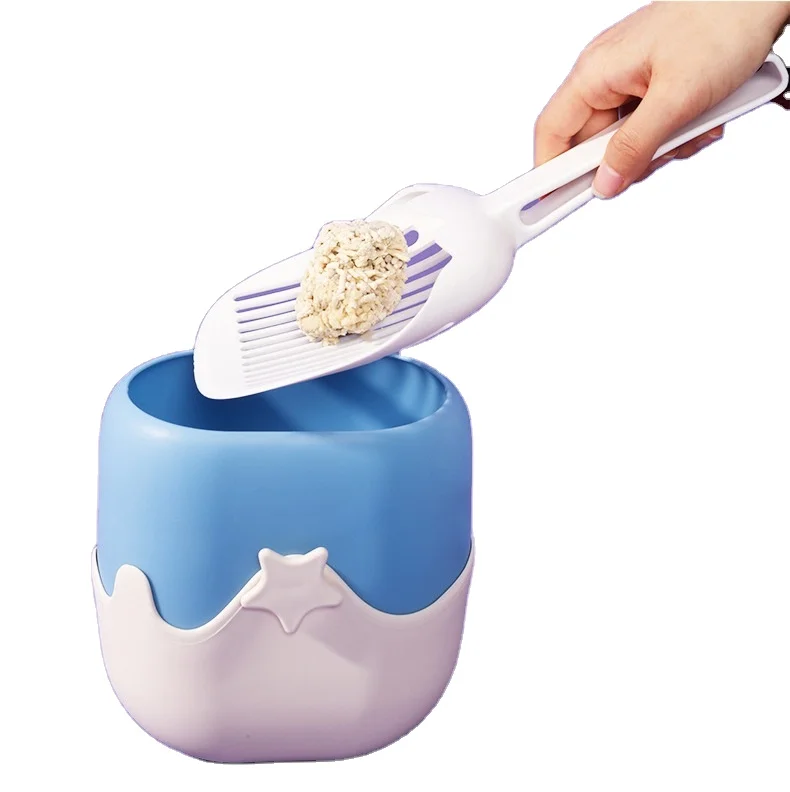 

Cat litter shovel ice cream shape feces shoveling kit cat toilet pet cleaning supplies, 6 kinds of color