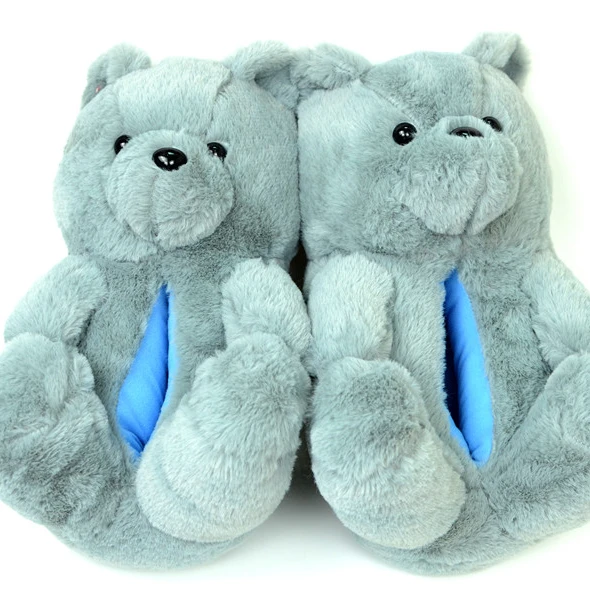 

With Low Price High Quality Wholesale Bear Foot Slippers, 16 color