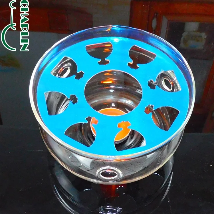 

Glass Tealight Candle Hollder Wax Containers Heat Resistant Borosilicate Glass Teapot Warmer, Customized