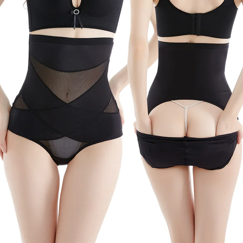 

wholesale women body shaper butt lifter hi-waist buttlifter bodi tummy control cross compression abs shaping pants panty