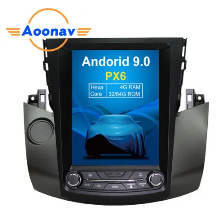 

AOONAV 13.6 inch car radio DvD player vertical screen for TOYOTA RAV4 2006-2012 car GPS navigation IPS multimedia player, Black