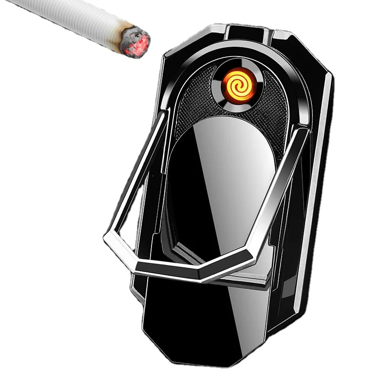 

cakmak esqueiro lighters custom logo Plasma Electronic Double USB Coil Phone Lighter With Safety Lock, Custom colors