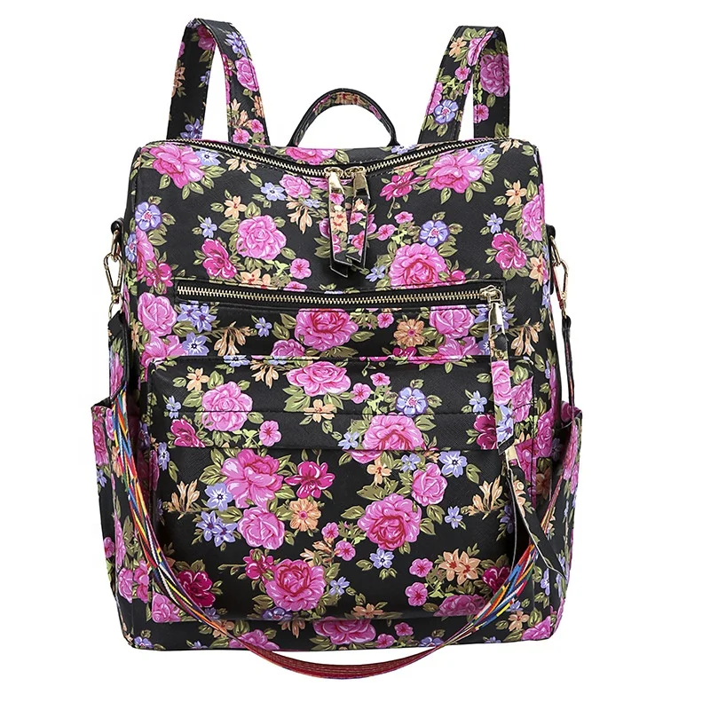 

0301 OEM manufacture new arrivals fashion backpack leopard bag stereoscopic zipper-up backpack women