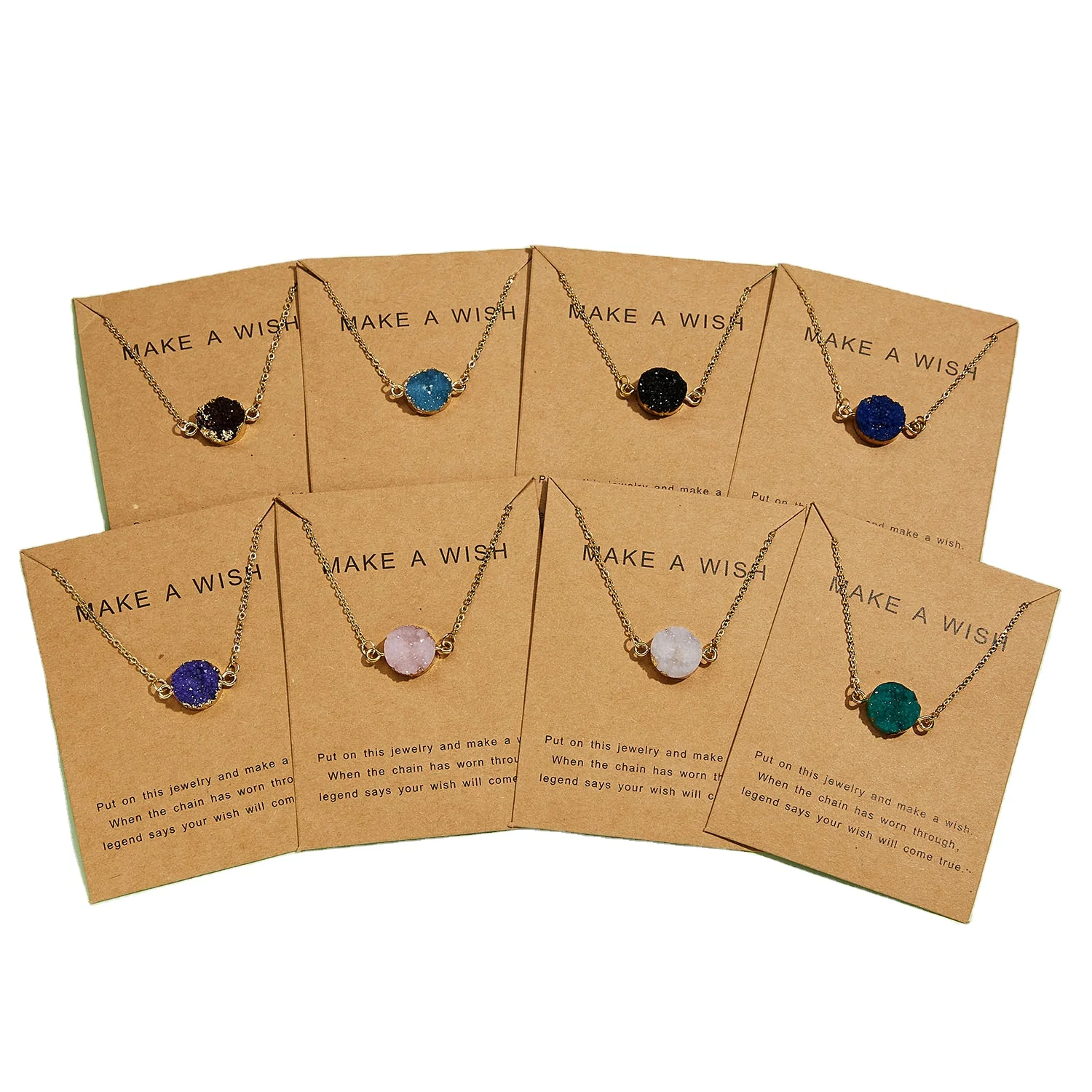 

Jewelry Making Cards Clavicle Chain Necklaces Personalized Souvenir Bar Necklace