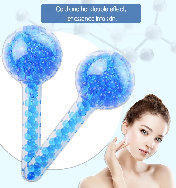 Facial Massager Glass Ice Ball Customized Bead Hot And Cold Compression