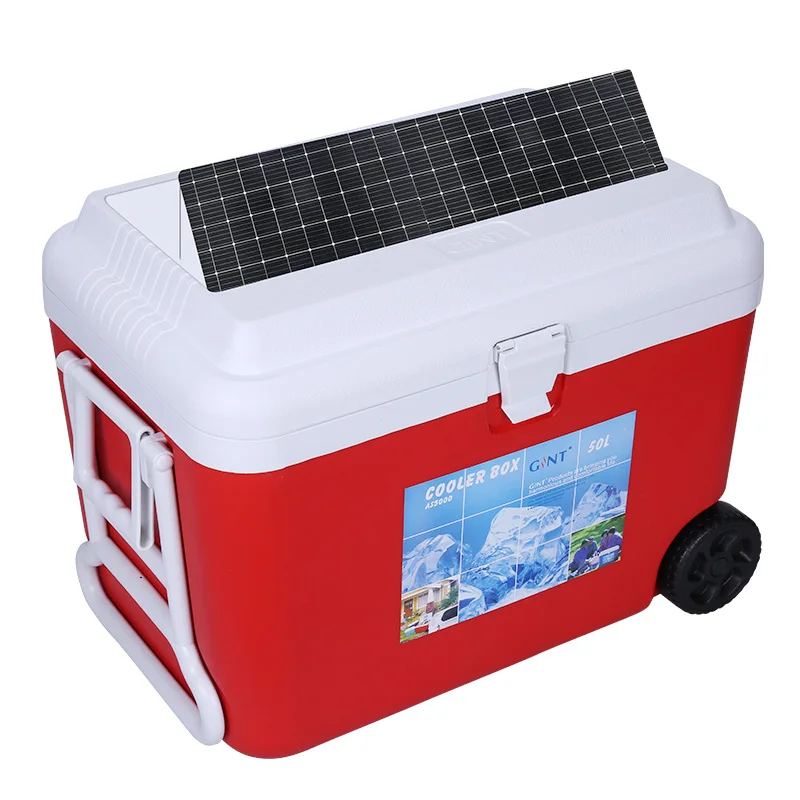 Gint New Design 50l Solar Power Portable Large Wheels Beer Food Cans