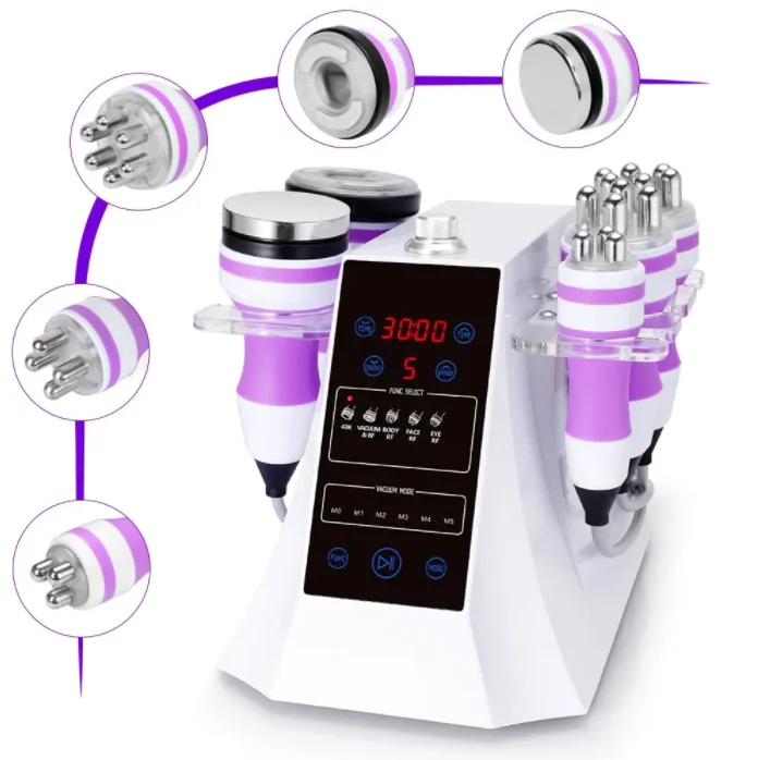 

Mychway New design 5 In 1 Ultrasonic Cavitation 2.0 Vacuum RF Body Slimming Skin Lifting Facial Spa Beauty Machine