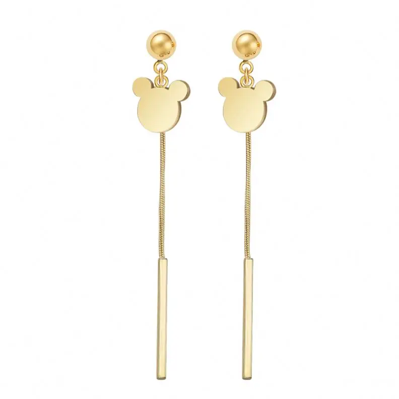

Fashion summer earrings 2021 fashion butterfly gold hoop stainless steel luxury jewelry bridal earring