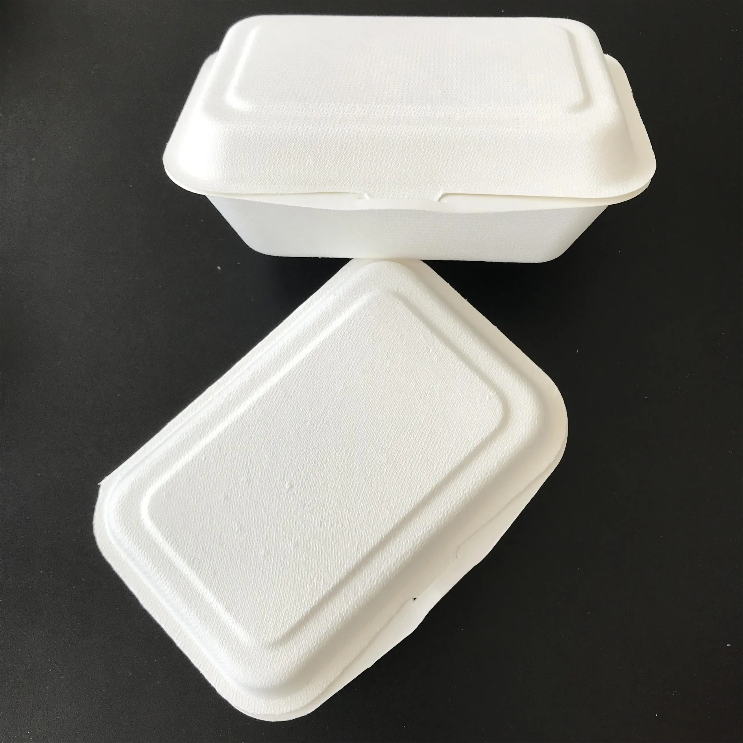 可生物降解的甘蔗 bag渣纸浆纸 clamshell 食品容器
