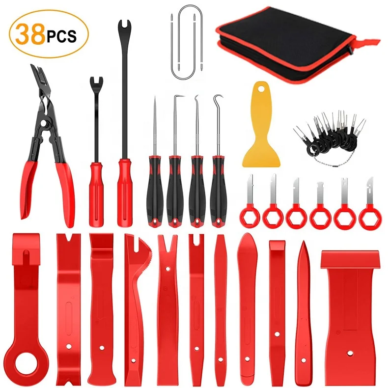 

2022 Vehicle Tools Ebay Supplier 38pcs 100% Nylon Car Clip Auto Radio Removal Key Panel Interior Kit