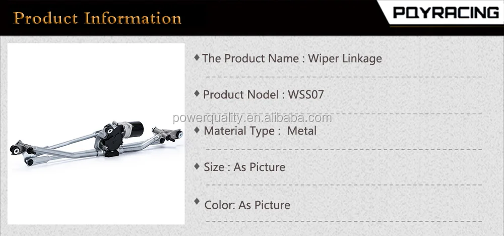 Windshield Wiper Linkage Kit for GM Cadillac Chevy 07-14