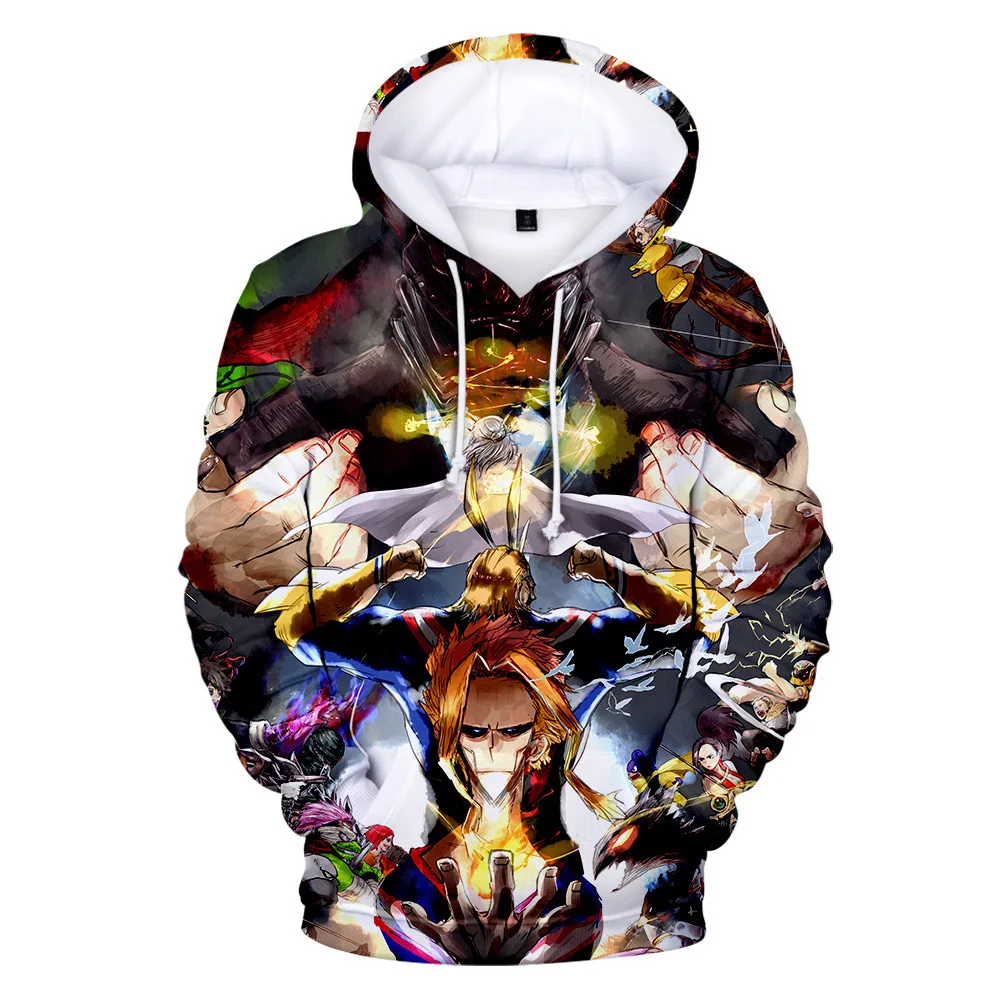 

Wholesale Anime clothing My Hero Academia Hoodie zipper sweater coat Printing Custom, Show, all other colors and designs could be customized