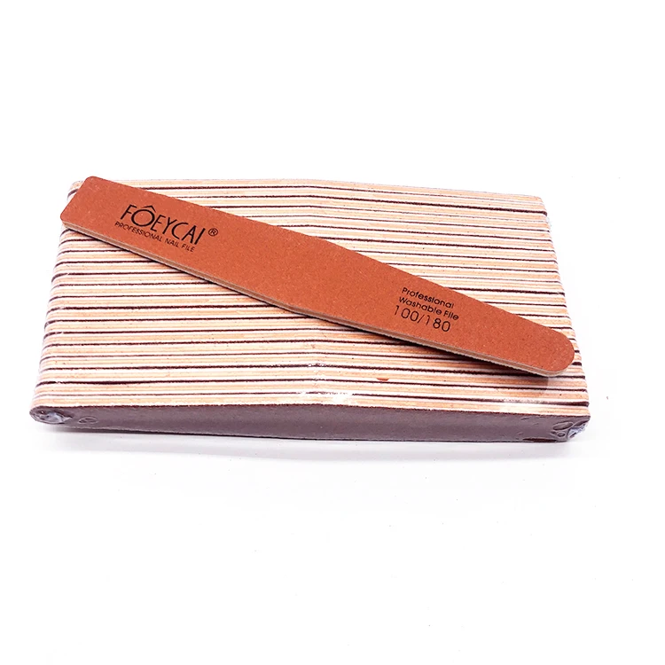 

Custom printed 100 120 180 240 grit diamond personalized nail file, Orange