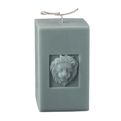 

Fusimai Mould Silicone Mold Moulds Cuboid 3d Siliacon Lion Head Square Candle Molds, Customized color