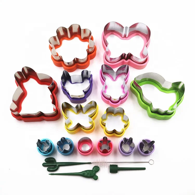 
Easter sandwich cutter set for kids metal pastry biscuit cookie veggie cutter mold 