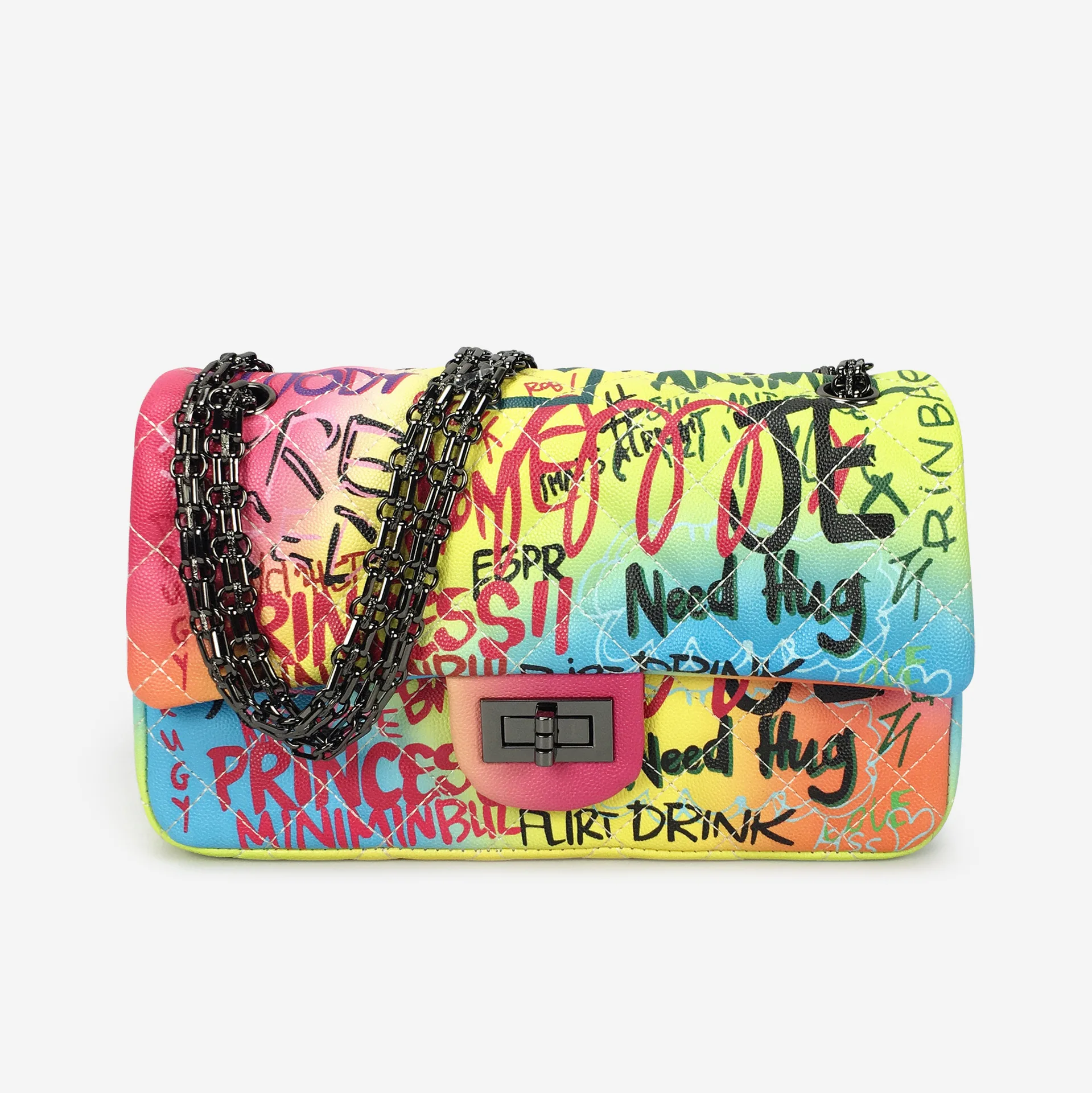 

Custom colorful graffiti handbags shoulder bags crossbody handbags bags women handbags purses