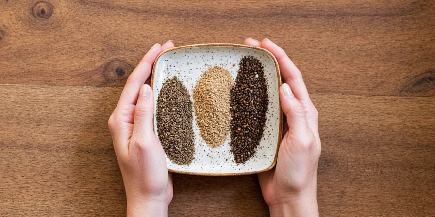 Dark chocolate sprinkled with pepper